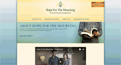 Desktop Screenshot of hopeforthemourning.com